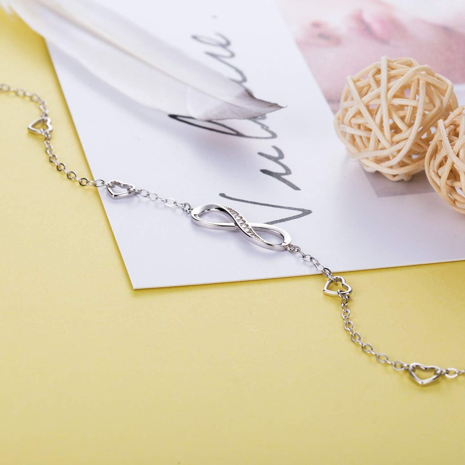 Pulsera de Tobillo Billie Bijoux Plata Esterlina 925 Infinito