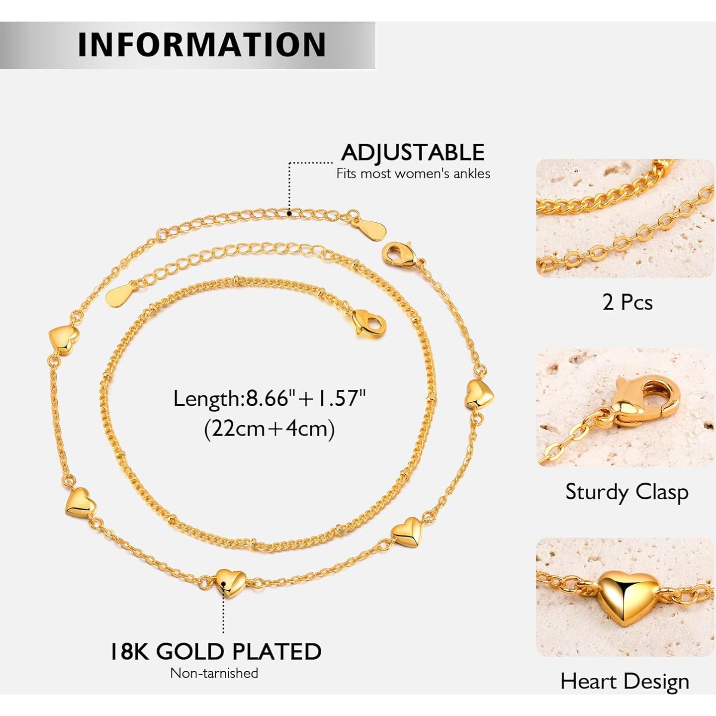 Tobilleras de Oro 18K y Perlas para Mujeres - JANDY SHINE