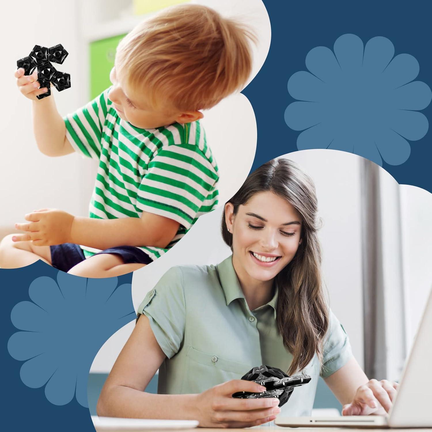 Esfera Magnética Antiestrés LAFFTRAK - Set de 12 Piezas - Negro