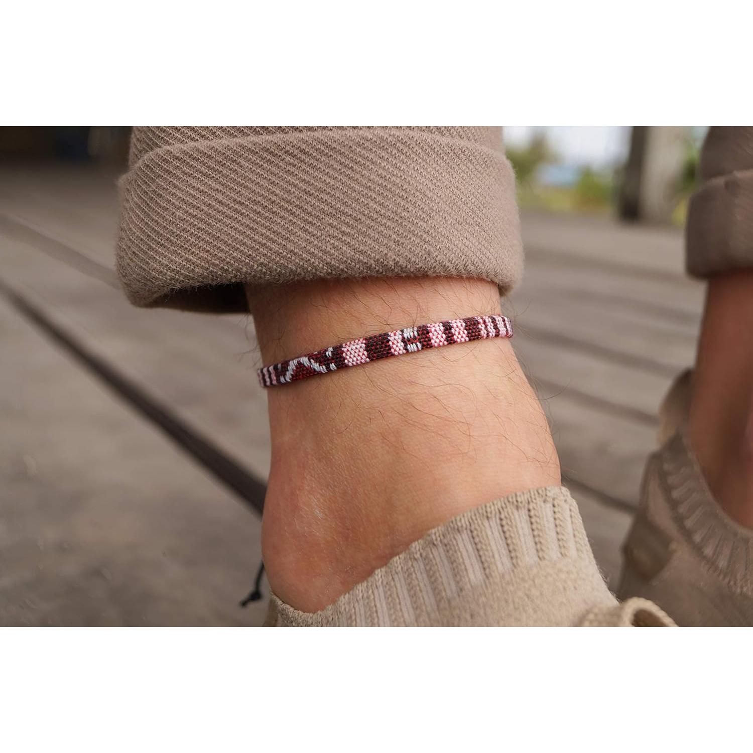 Pulsera de Tobillo Hecha a Mano Nami Unisex Ajustable Impermeable