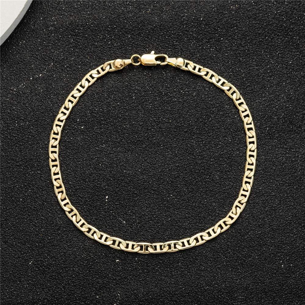 Pulsera de Tobillo de Oro 14K para Mujeres - 22.86 a 27.94 cm