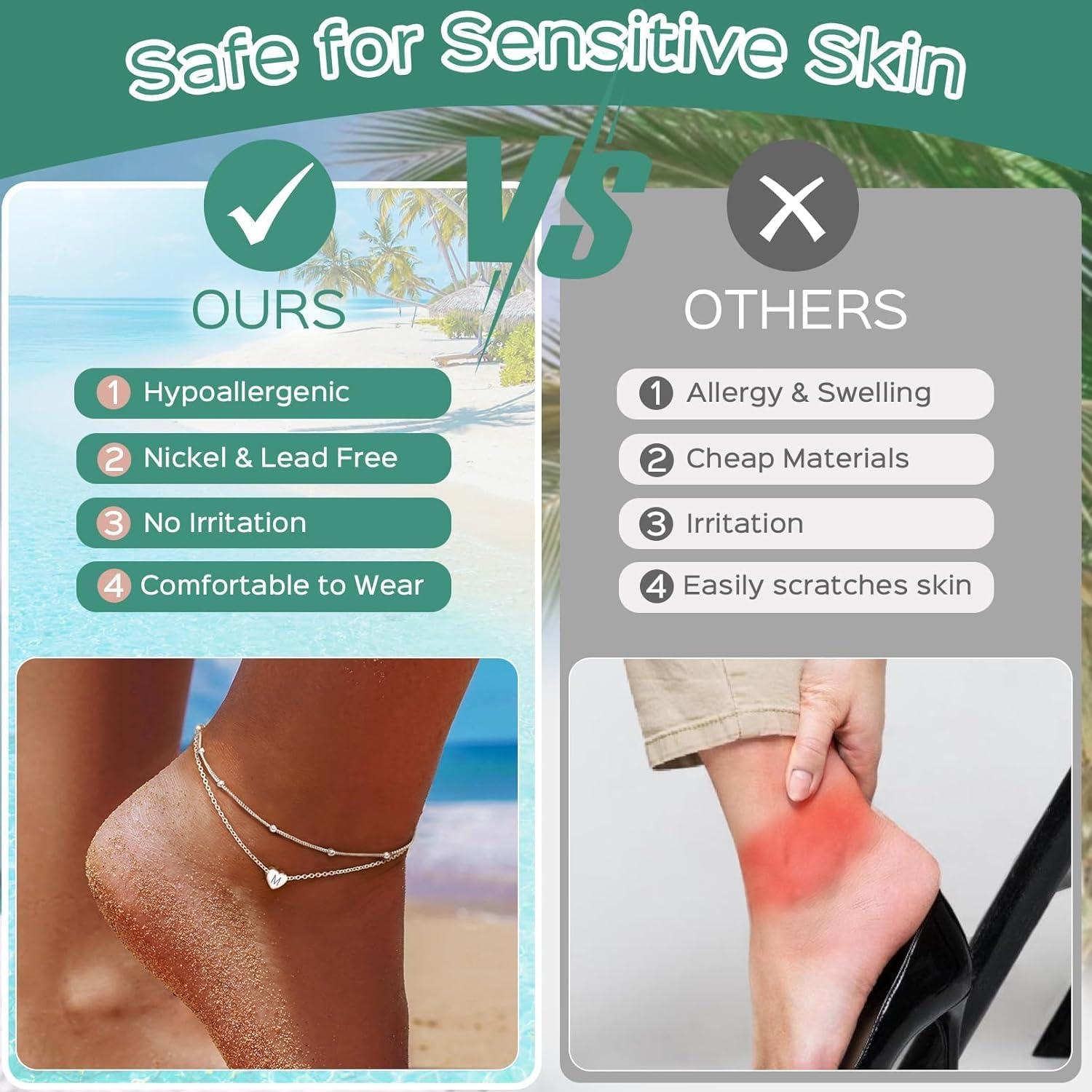 Pulsera de Tobillo ChicSilver Plata Esterlina 925 Ajustable