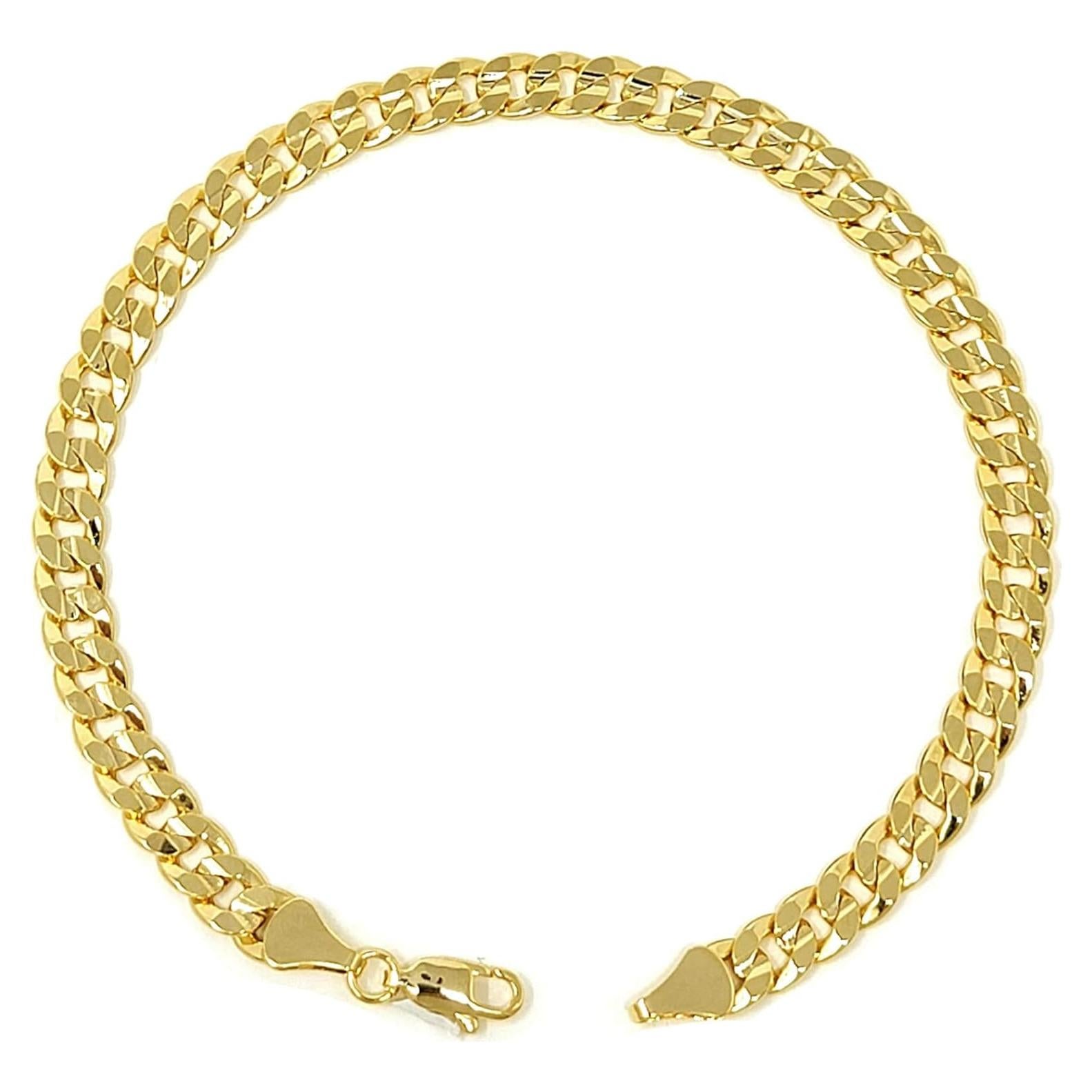 Tobillera de oro electrochapado En para mujeres 22.86-30.48 cm