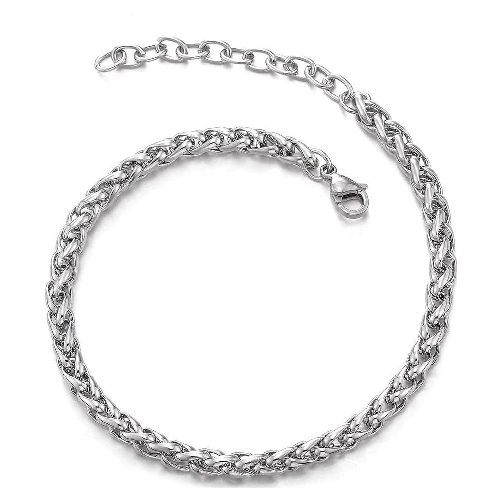 Pulsera Tobillera Ajustable de Acero Inoxidable COOLSTEELANDBEYOND