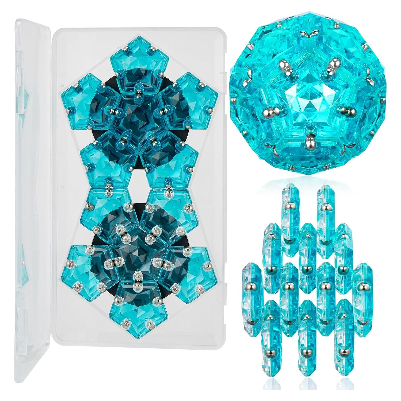Esfera Magnética Antiestrés LAFFTRAK - Set 12 Piezas Azul