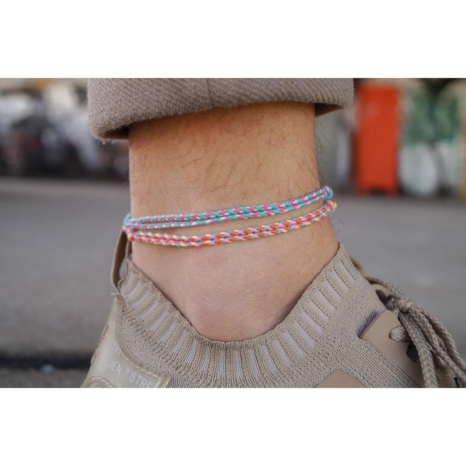 Conjunto de 2 Pulseras de Tobillo Hechas a Mano Nami Boho