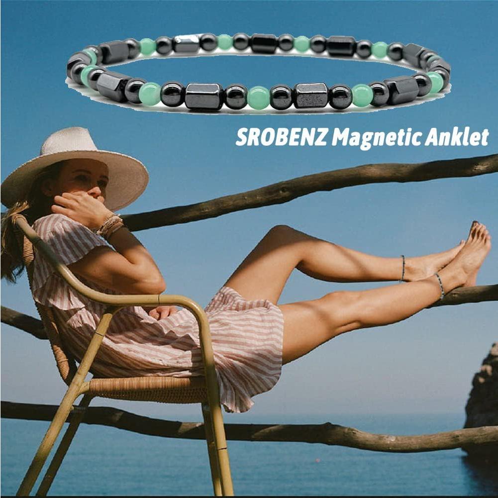 Juego de 12 Pulseras Magnéticas de Hematita para Alivio de Ansiedad