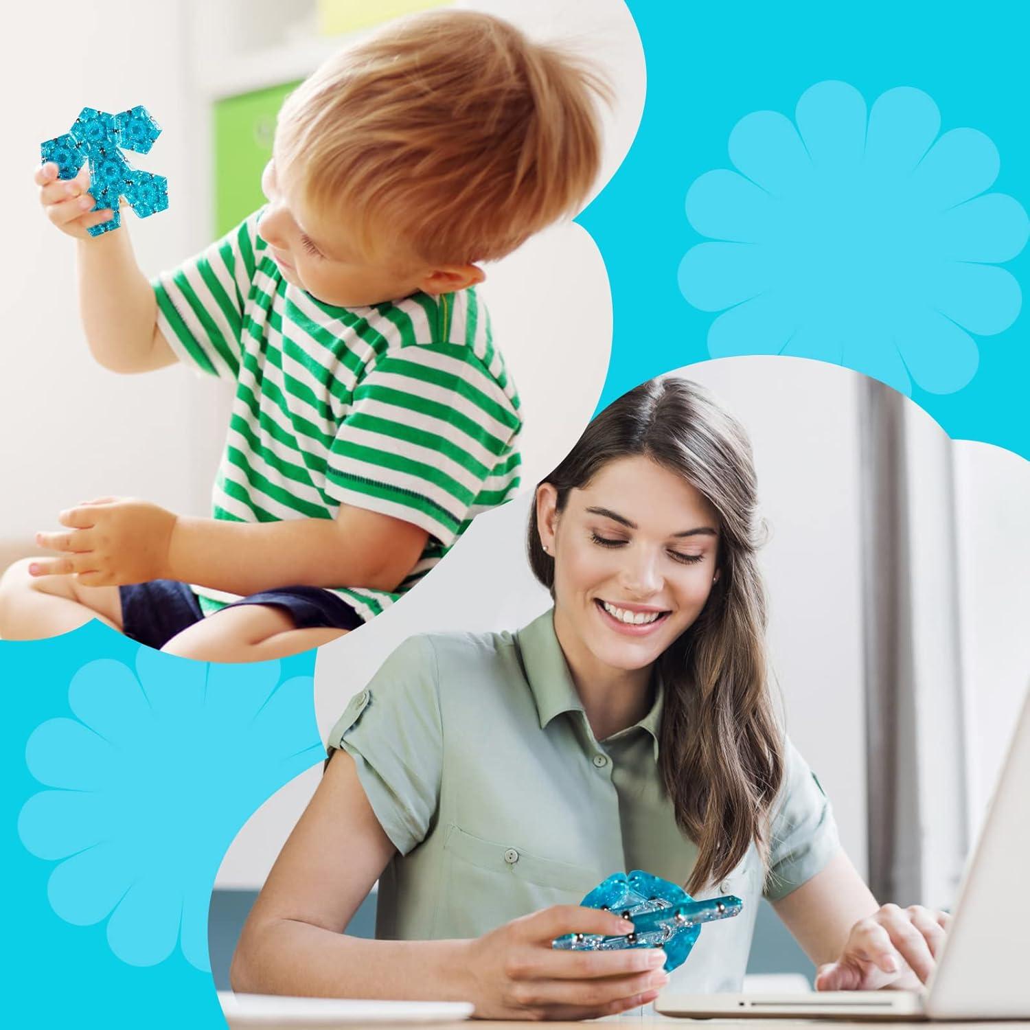 Esfera Magnética Antiestrés LAFFTRAK - Set 12 Piezas Azul