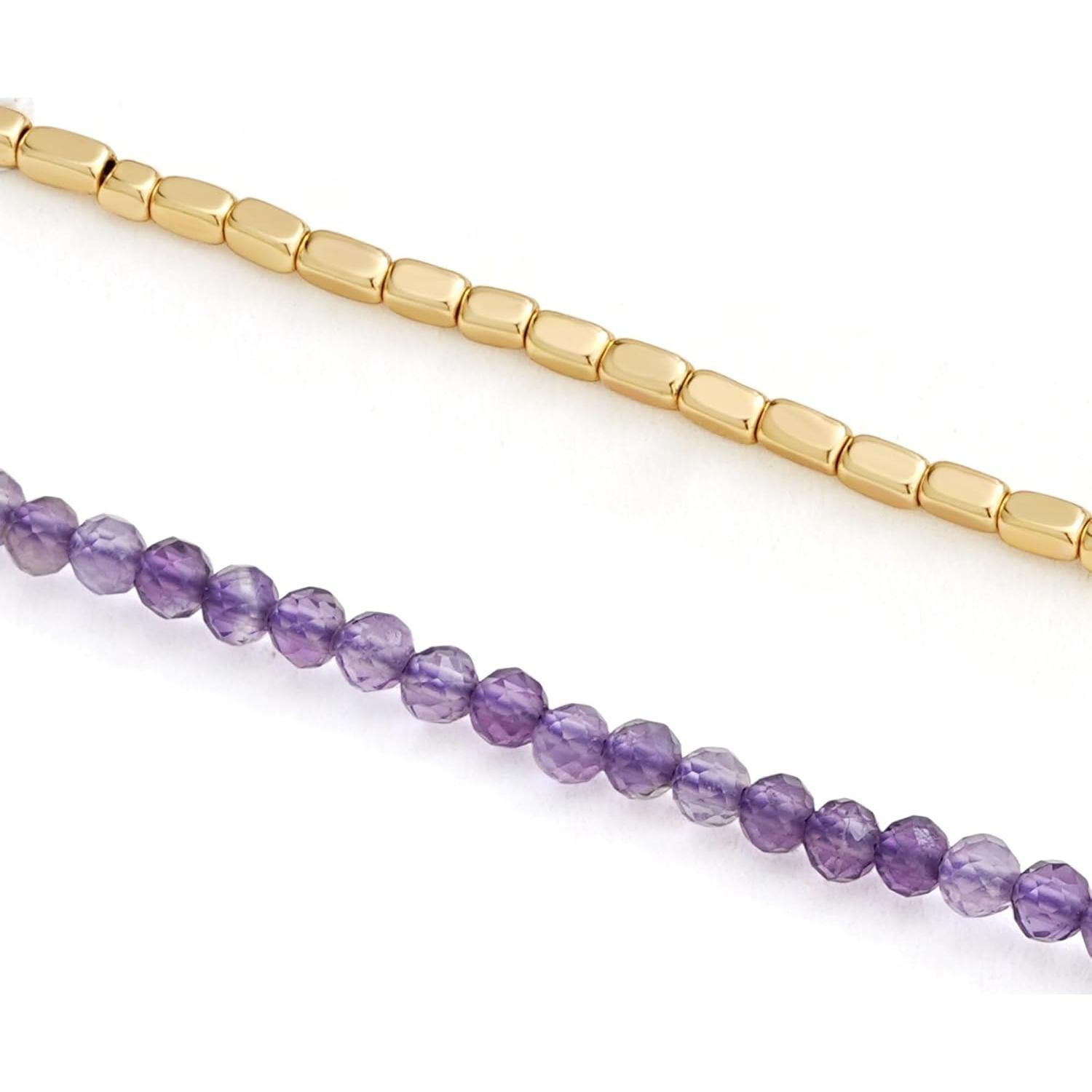 Pulsera de Tobillo DREMMY STUDIOS 14K Oro y Piedras Naturales