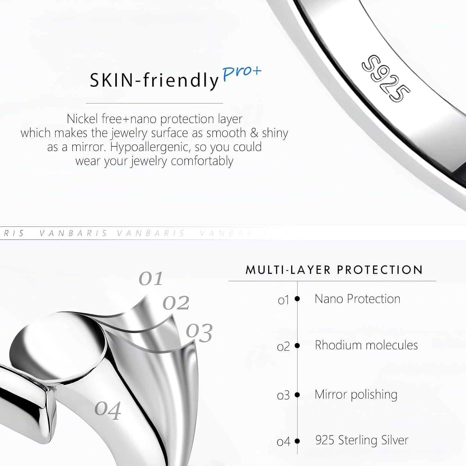 Extensores de Collar de Oro 14K VANBARIS - Set de 3 Piezas