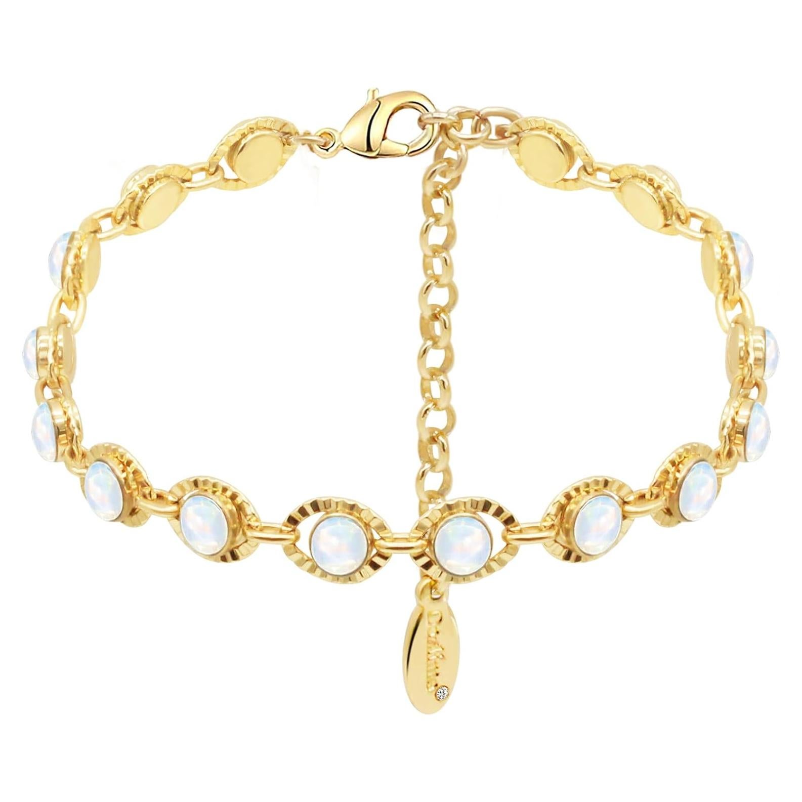 Tobillera Ajustable Impermeable Oro 14k para Mujeres