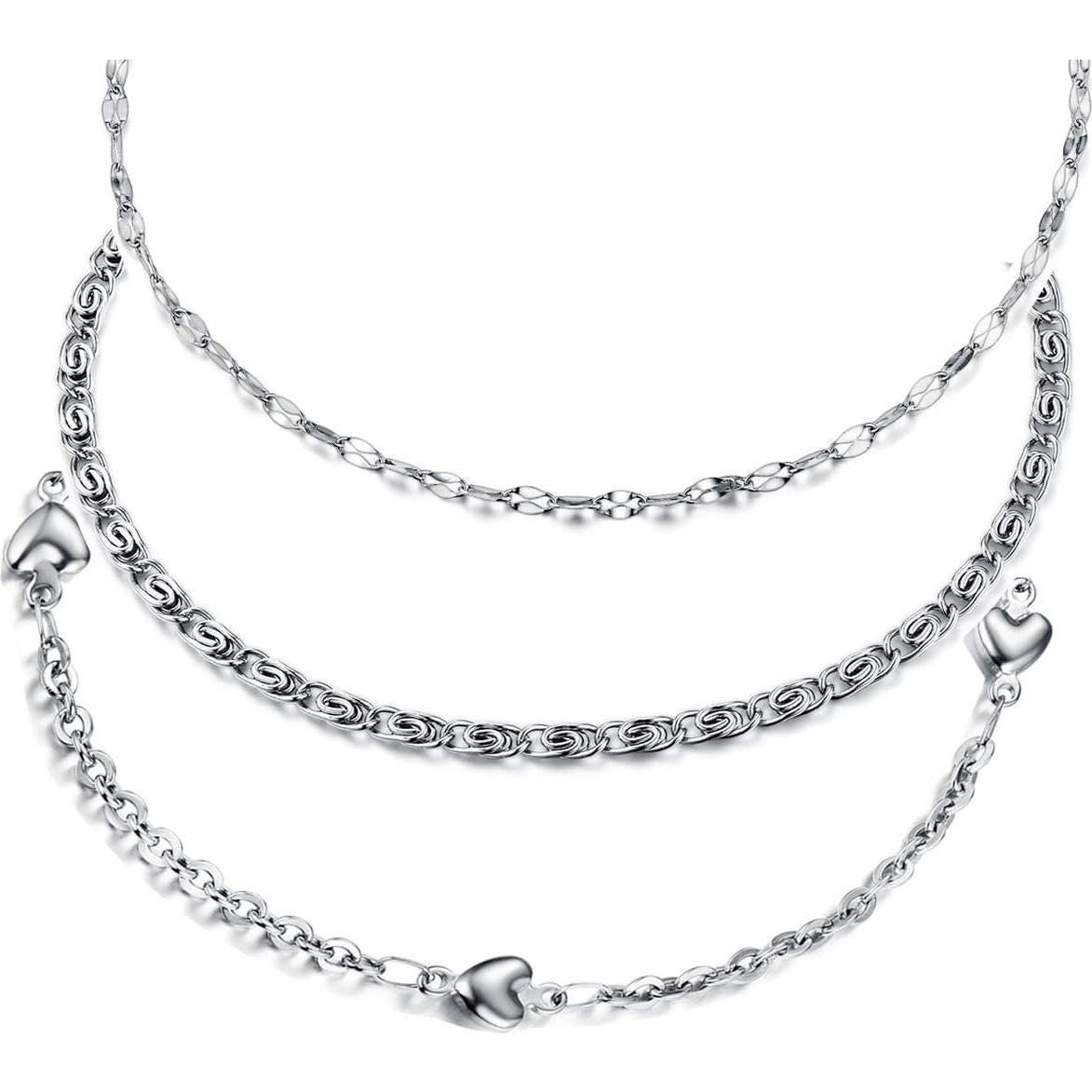 Pulsera de Tobillo para Mujeres Acero Inoxidable 20.8 cm Oro