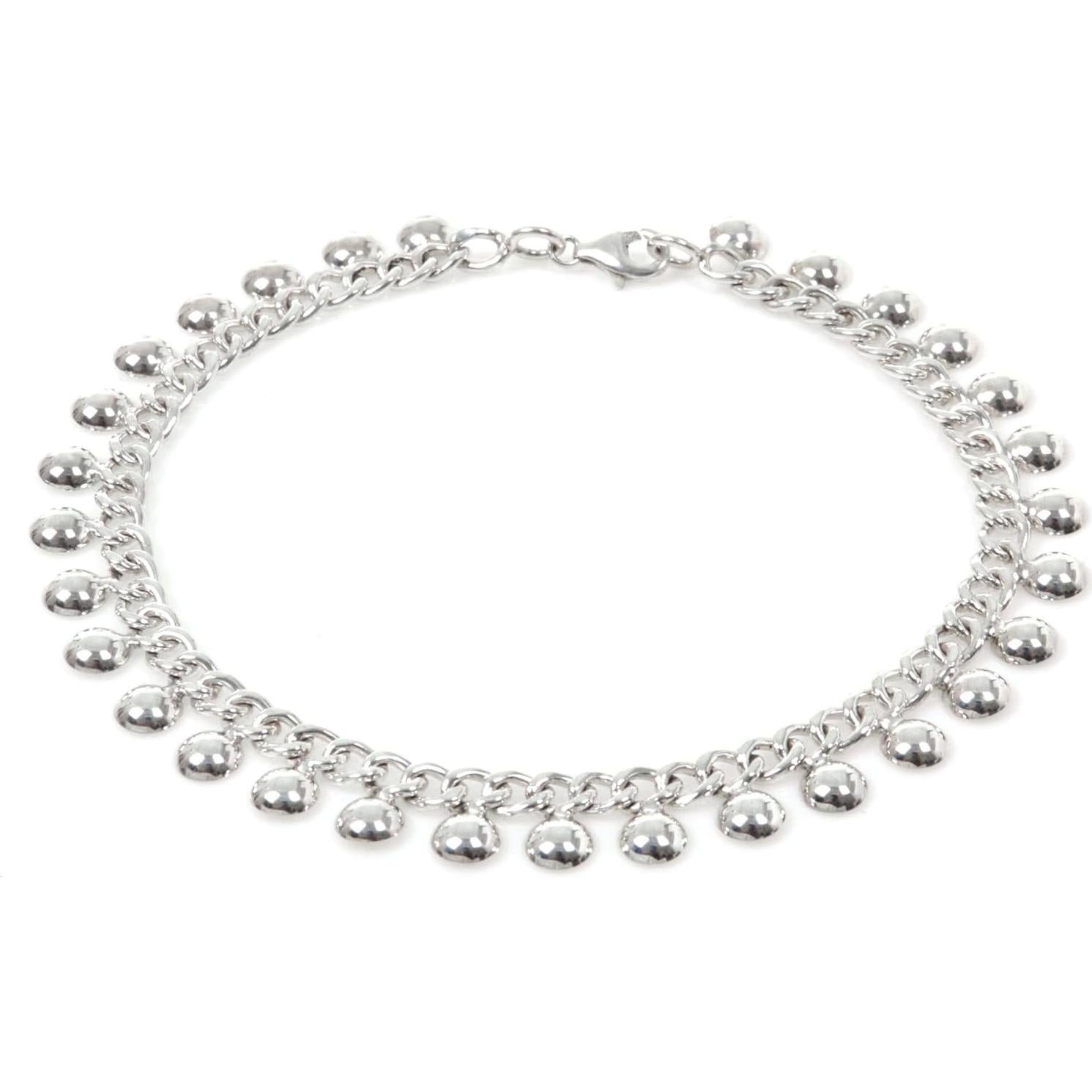 Pulsera de tobillo de plata esterlina NOVICA 26.67cm