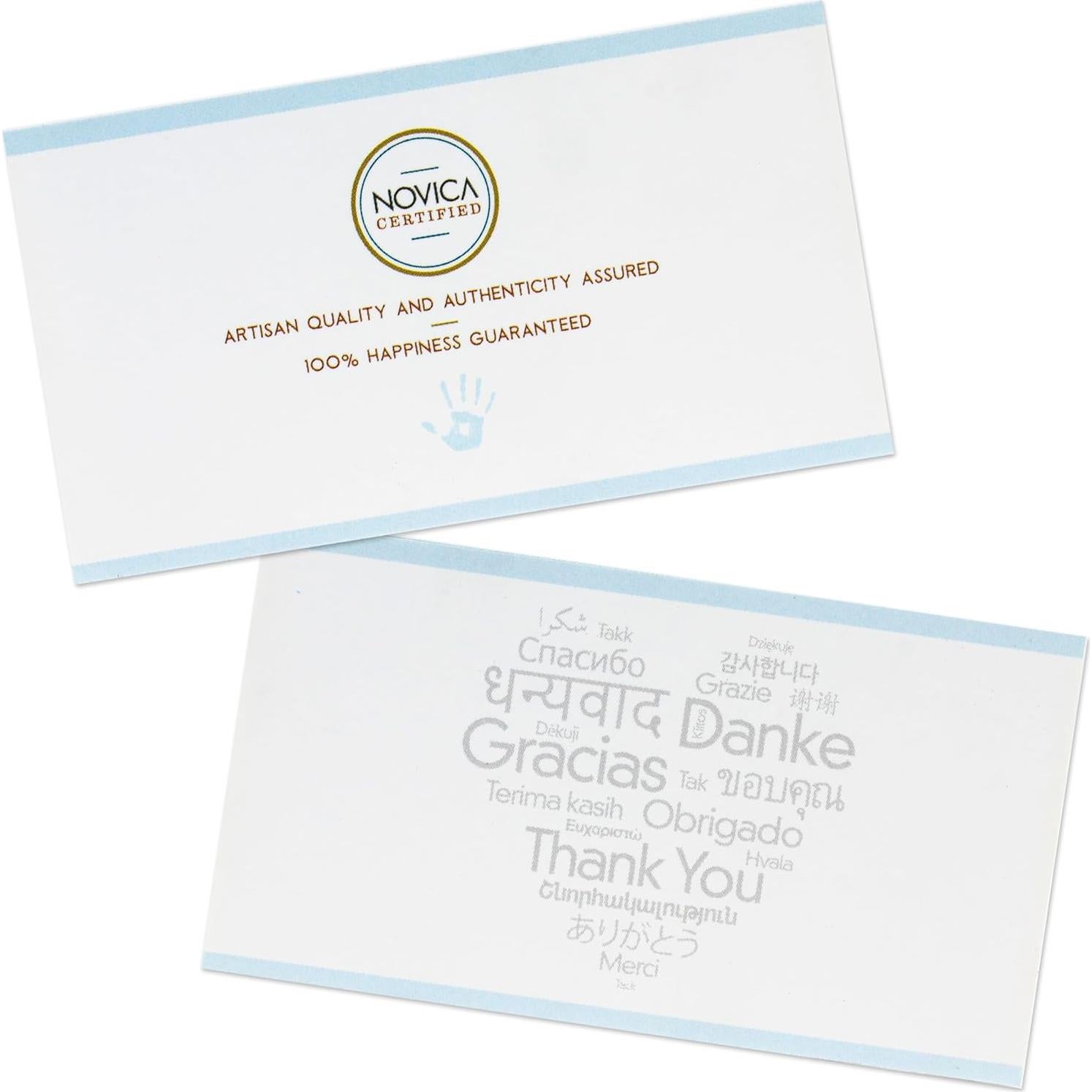 Pulsera de tobillo de plata esterlina NOVICA 26.67cm