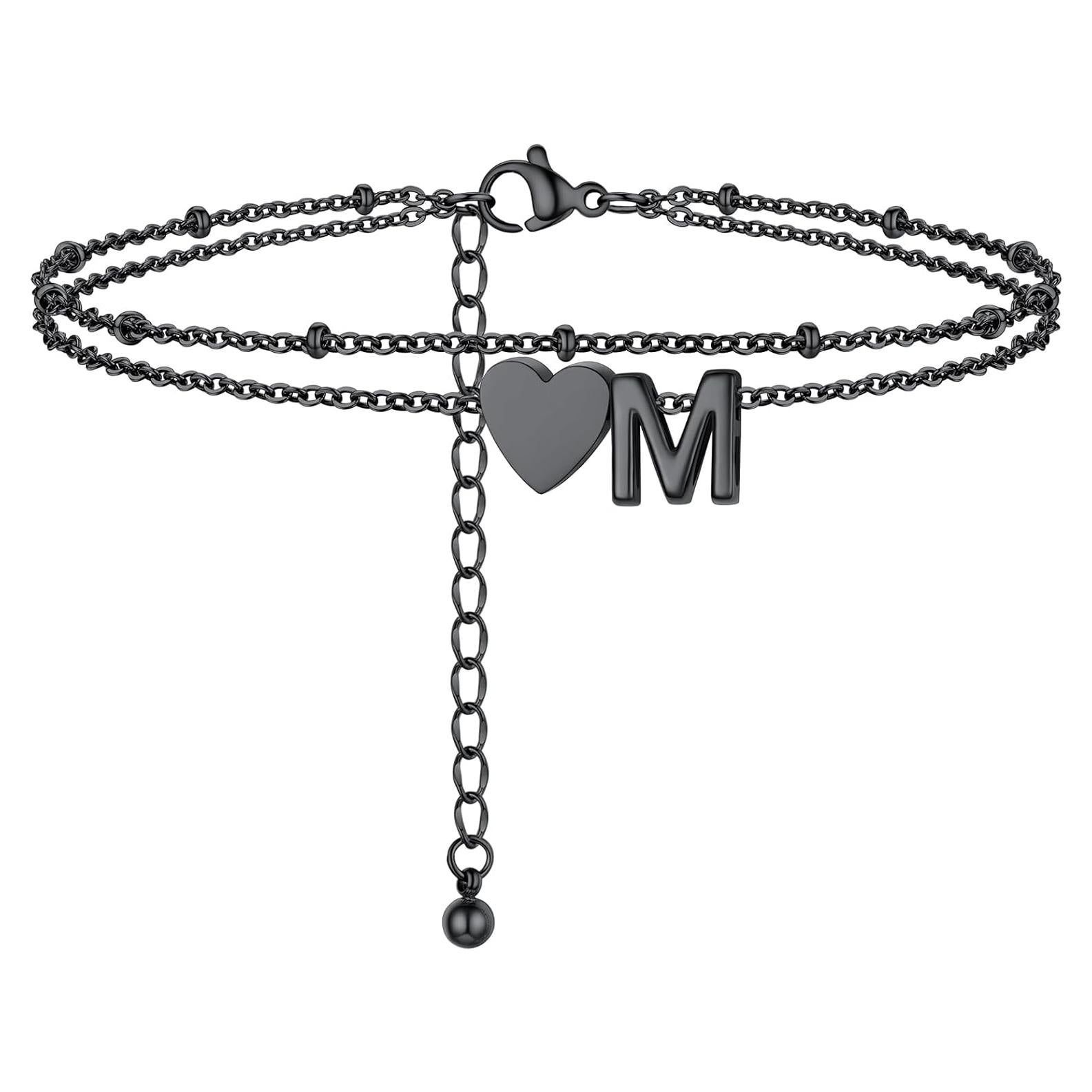 Brazalete de Tobillo Iniciales Prosteel Ajustable Acero Inoxidable