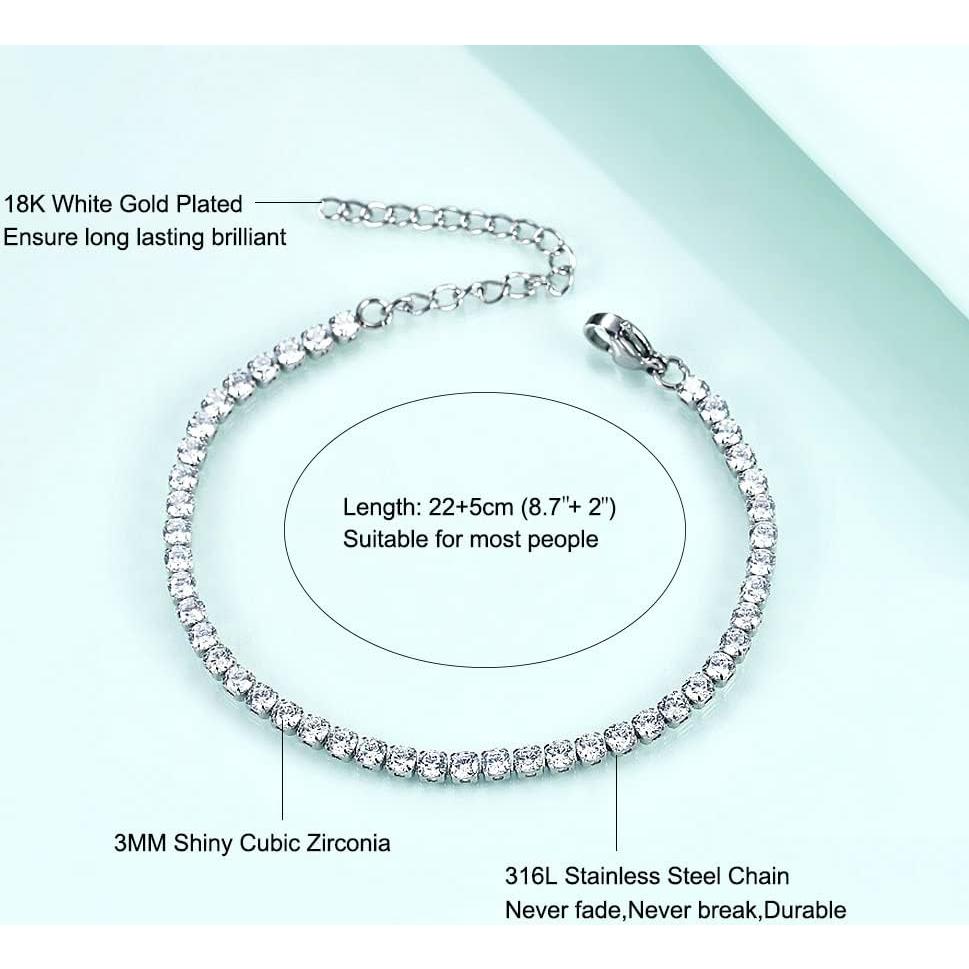 Pulsera de Tobillo de Oro 18K para Mujeres - Joyería Impermeable