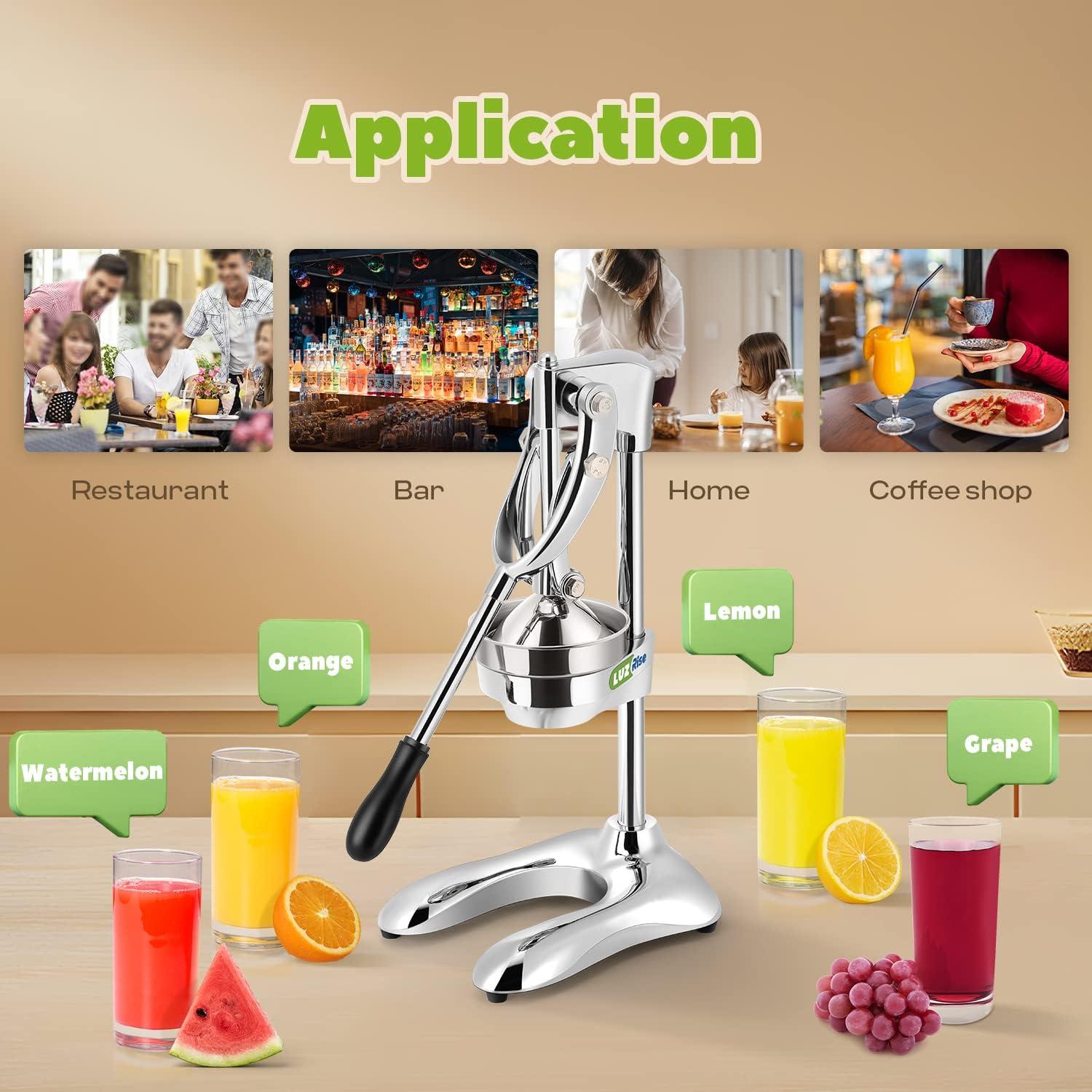 Exprimidor Manual Luzrise de Acero Inoxidable 3.98 kg 0.5 L