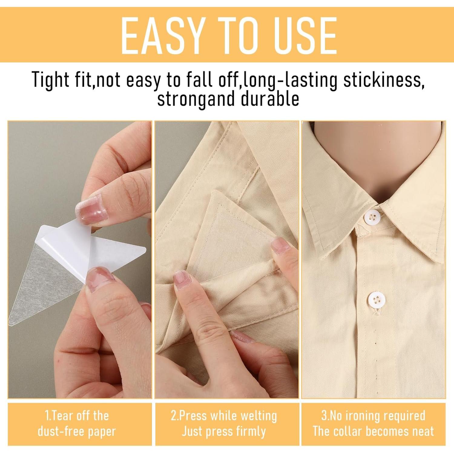 60 Soportes para Cuellos de Camisas Polo Wanmu - PVC Transparente