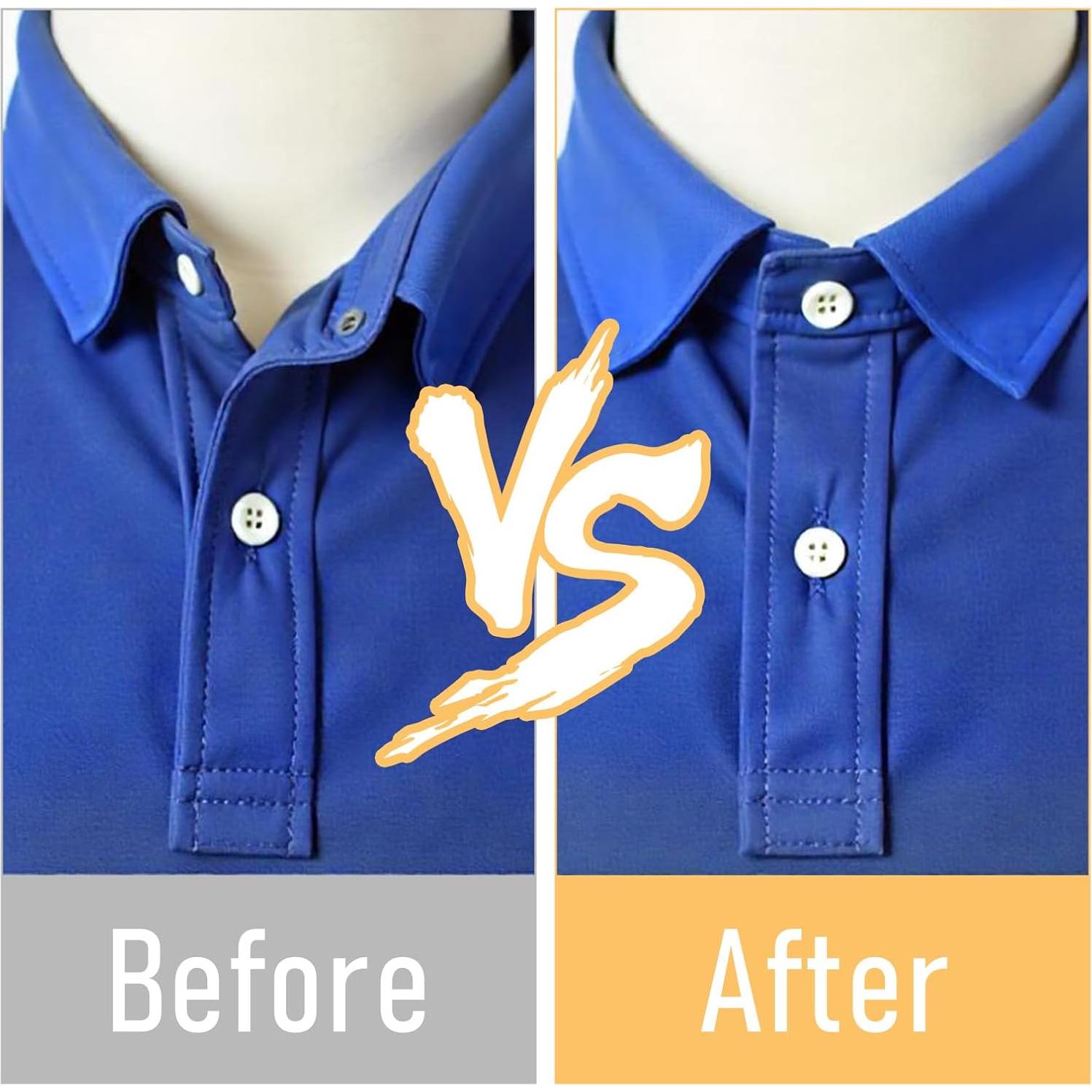 60 Soportes para Cuellos de Camisas Polo Wanmu - PVC Transparente