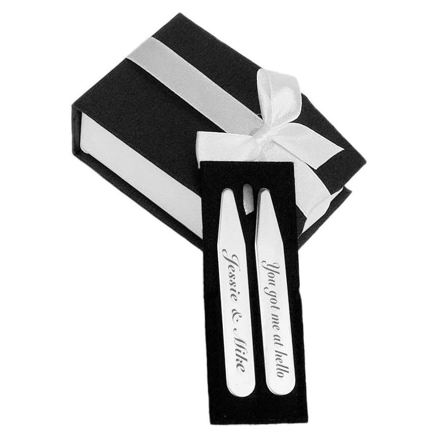 Pines de Cuello Personalizados A & L Grabado Acero Inoxidable