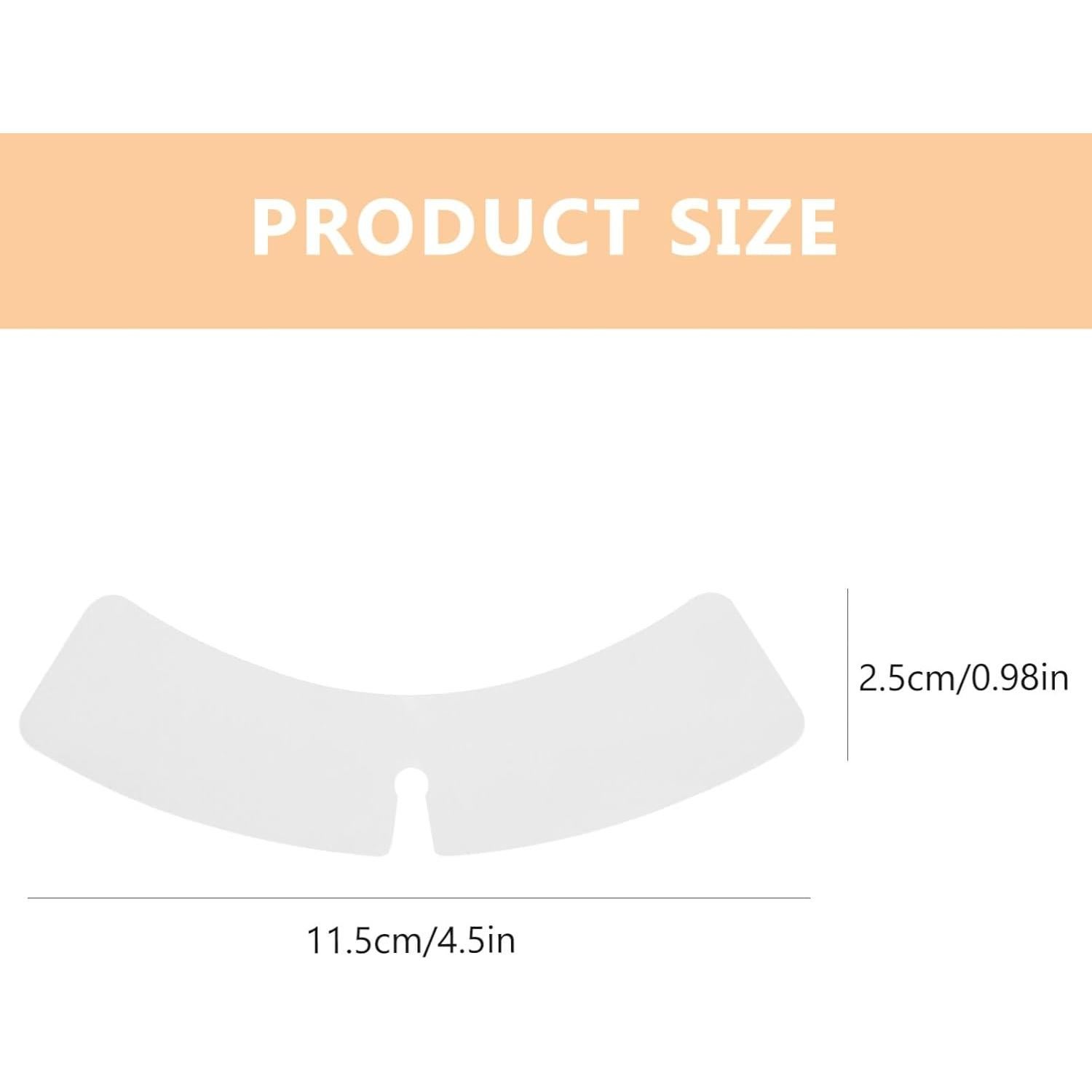 Soportes para Cuello de Camisa COHEALI 100pcs Plástico Transparente