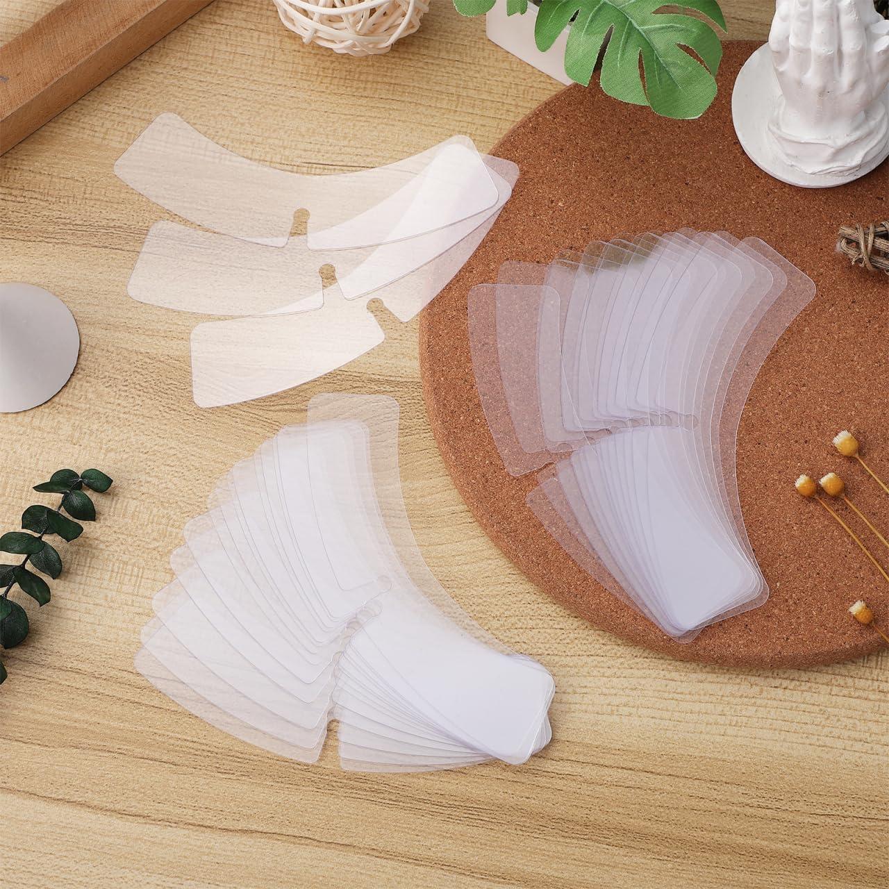 Soportes para Cuello de Camisa COHEALI 100pcs Plástico Transparente