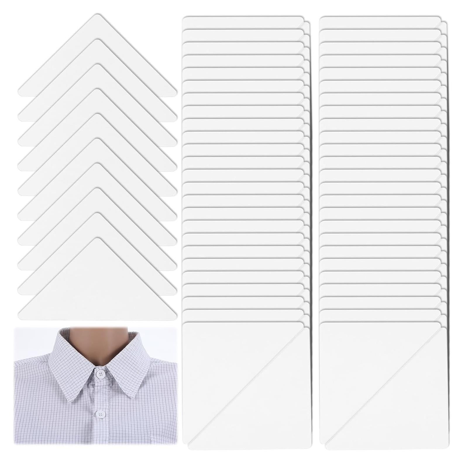 60 Soportes de Collar Antirrollo Quilax para Camisas de Hombre