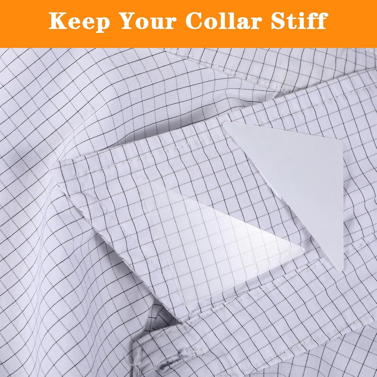 60 Soportes de Collar Antirrollo Quilax para Camisas de Hombre