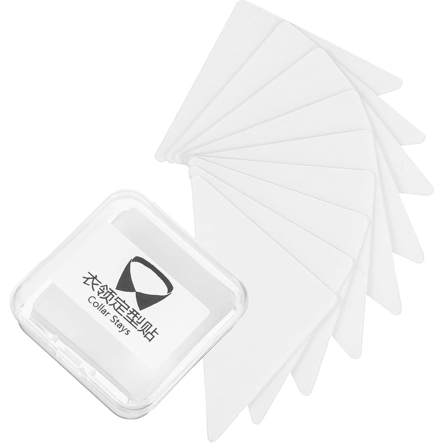 60 Soportes de Collar Antirrollo Quilax para Camisas de Hombre