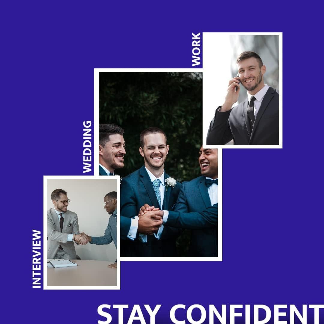 36 Puntas de Cuello de Metal Smooth Stays 6.35 cm Plata