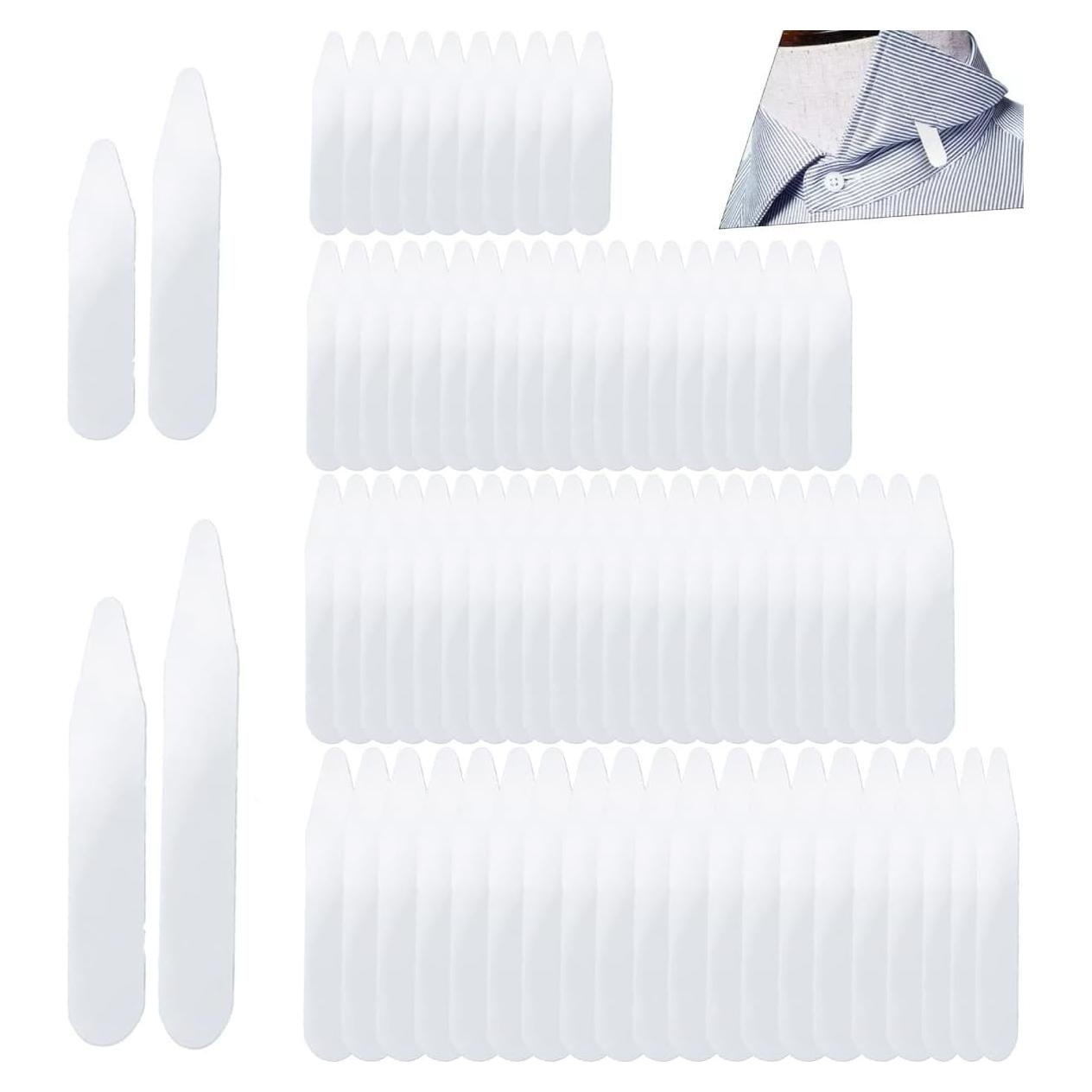 Collares para Camisas ZAAWUUT - 100 Piezas, 4 Tamaños Medianos