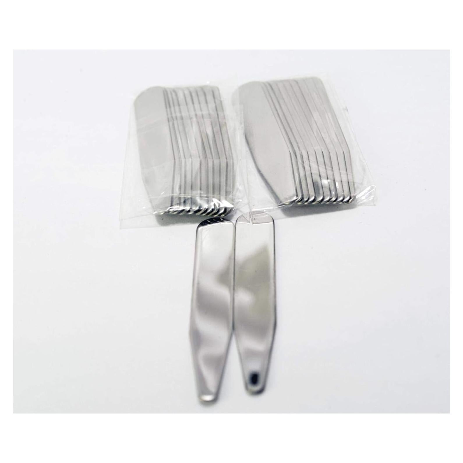 Juego de 10 varillas de cuello acero inoxidable mate 4.4-7.6 cm