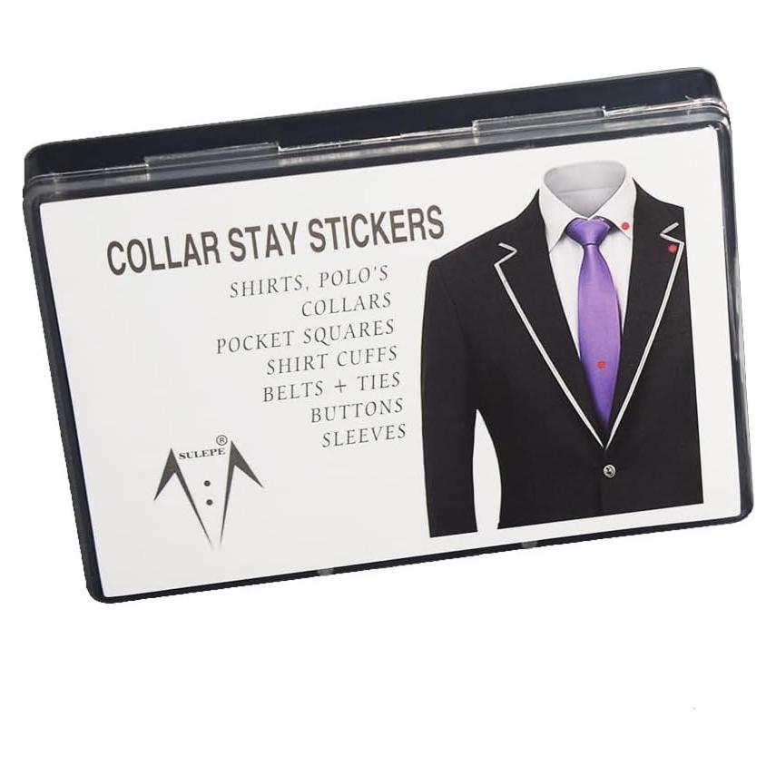 Permanentes Adhesivos para Cuellos de Camisas y Polos - 60 Puntos
