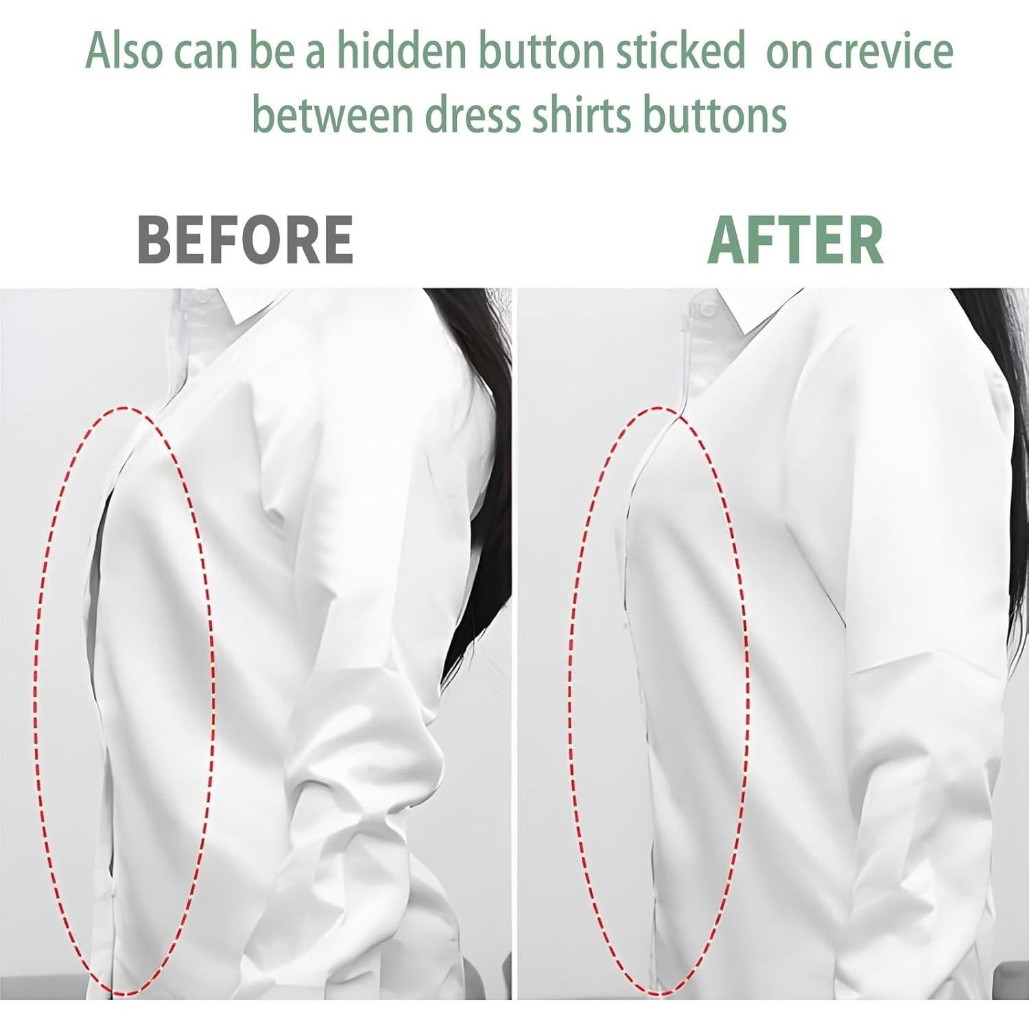 Permanentes Adhesivos para Cuellos de Camisas y Polos - 60 Puntos