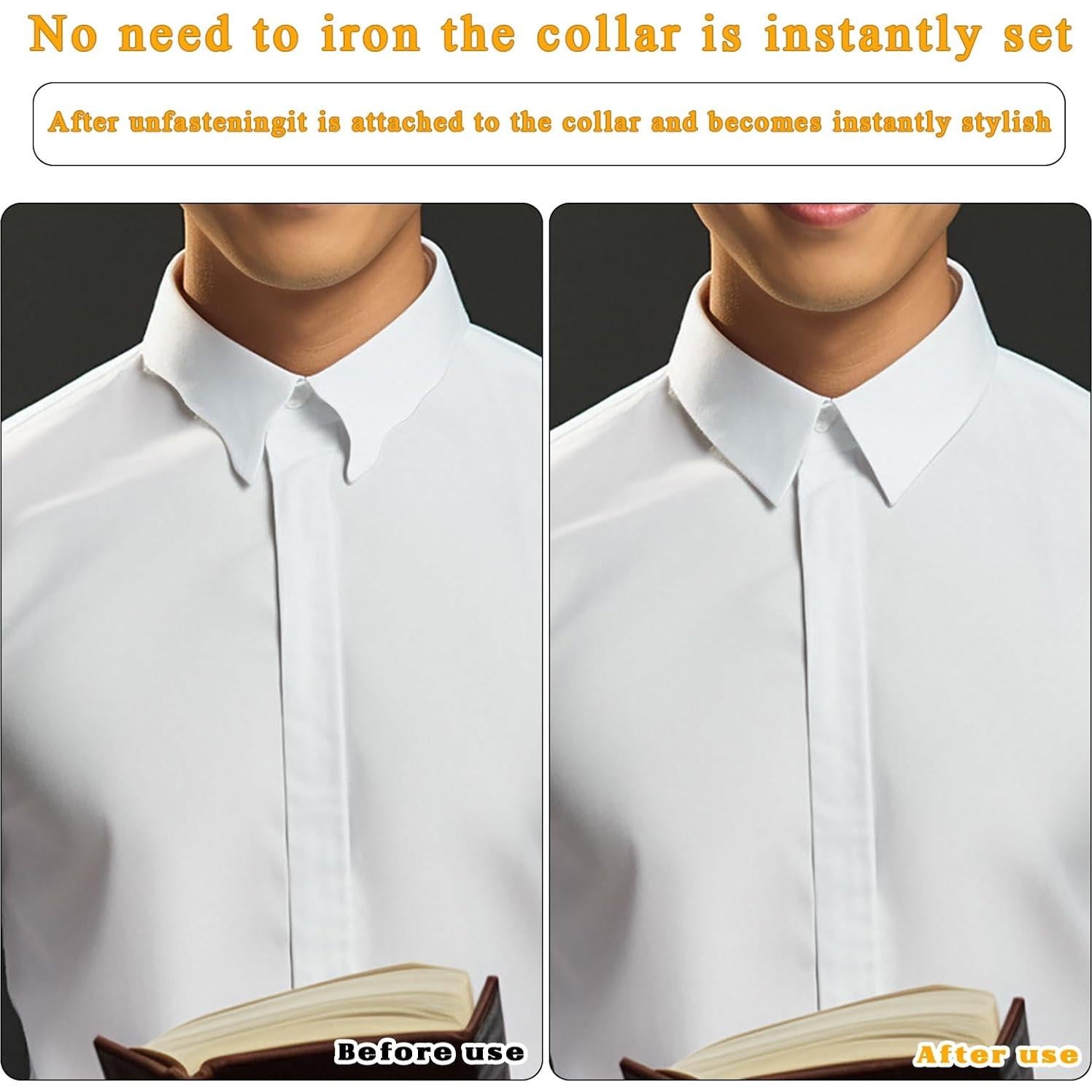 100 Soportes de Cuello Adhesivos para Camisas Polo Loghohu