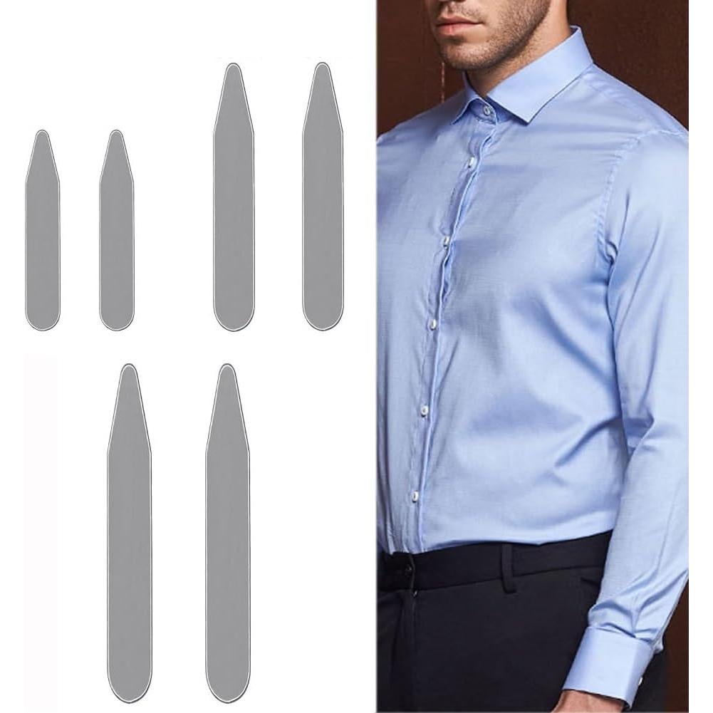 Estiradores de Cuello de Camisa VASANA Acero Inoxidable 6PCS