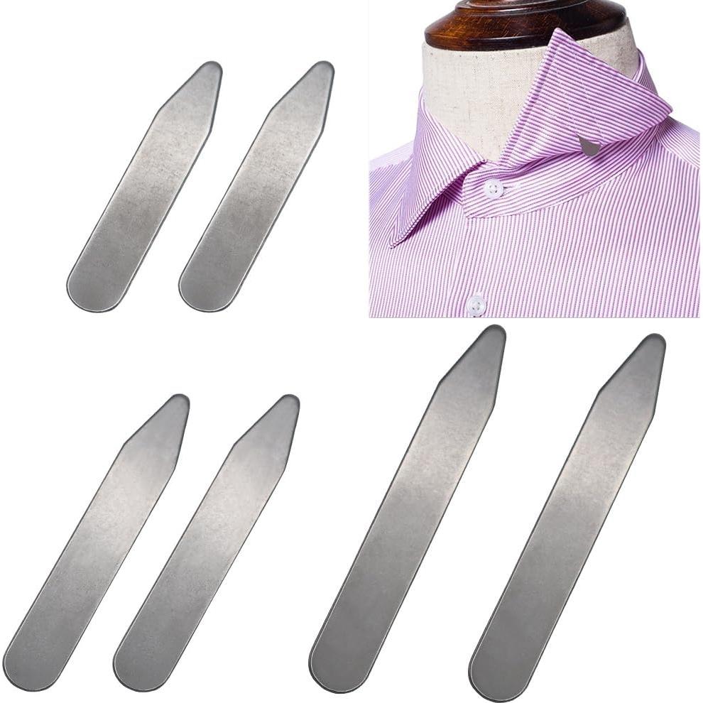 Estiradores de Cuello de Camisa VASANA Acero Inoxidable 6PCS