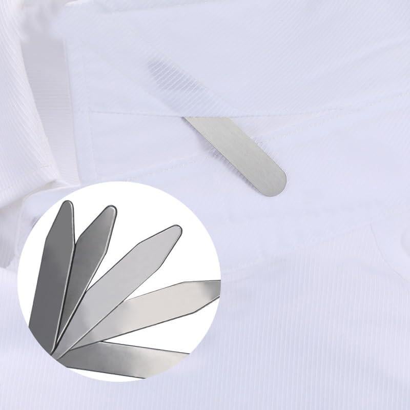 Estiradores de Cuello de Camisa VASANA Acero Inoxidable 6PCS