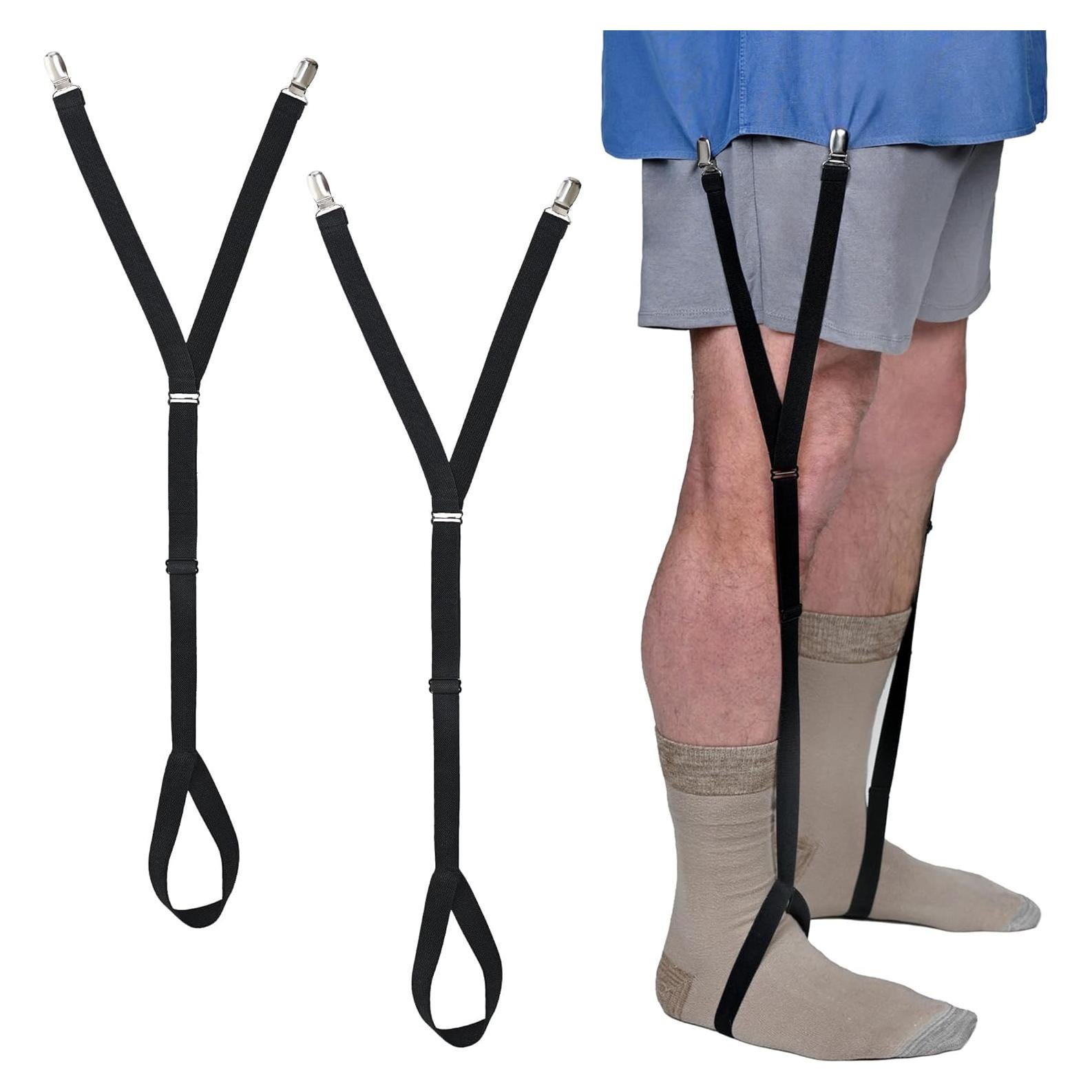 Soportes de Camisa Elásticos Negros para Hombres y Mujeres