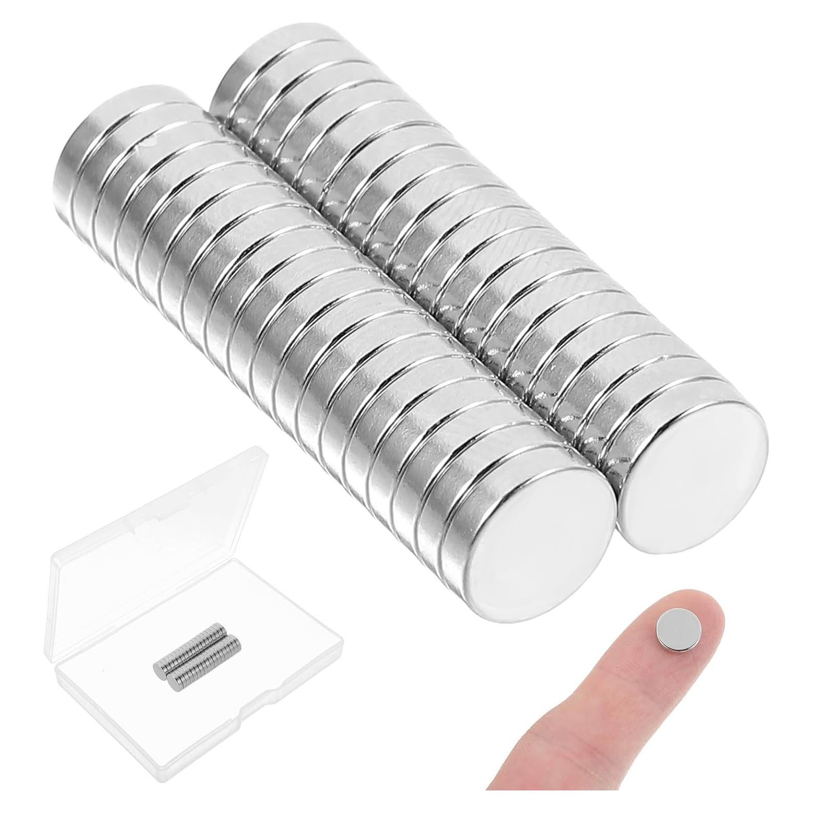 36 Piezas Imán Neodimio Gjinxi 9x2mm Plata para Manualidades