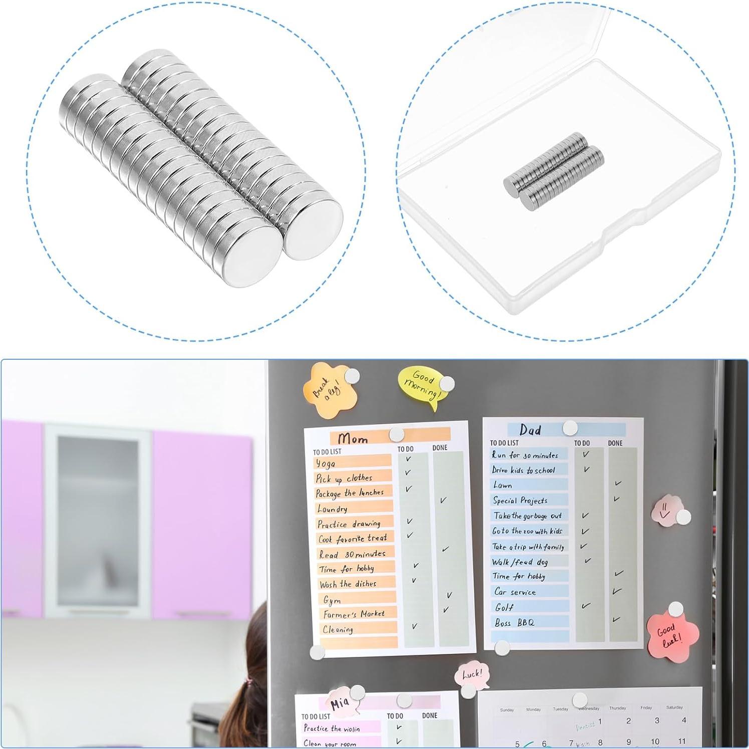 36 Piezas Imán Neodimio Gjinxi 9x2mm Plata para Manualidades