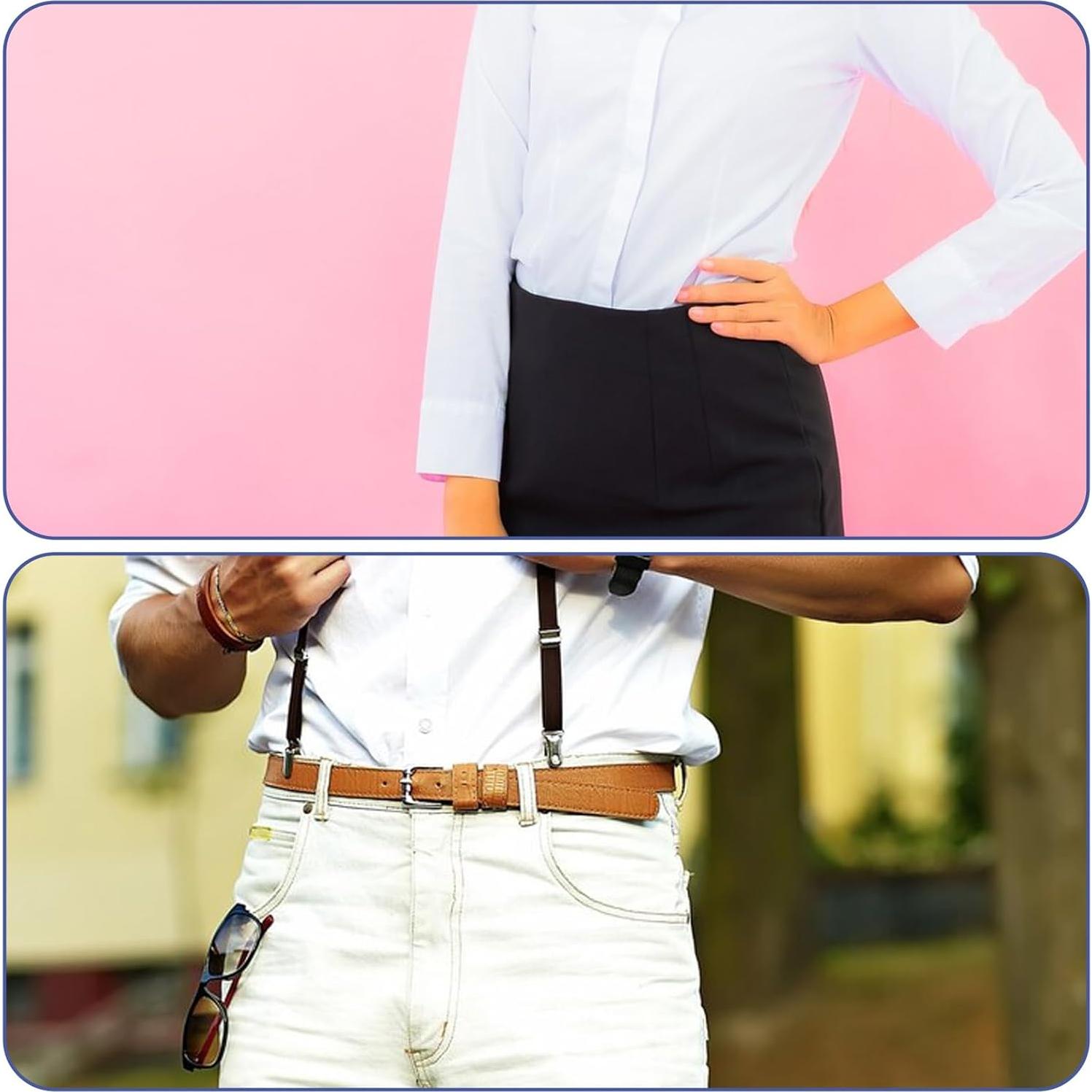 Cinturón Ajustable Antideslizante para Camisa Unisex