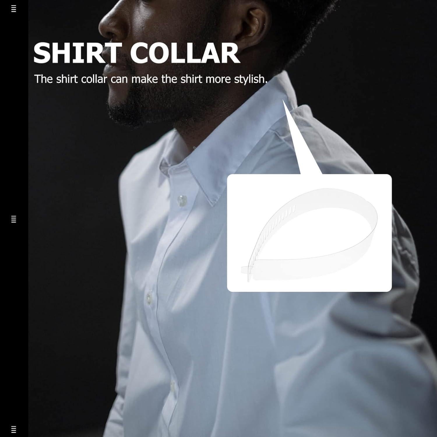 100 Aletas de Plástico Transparentes para Camisas de Hombre y Mujer