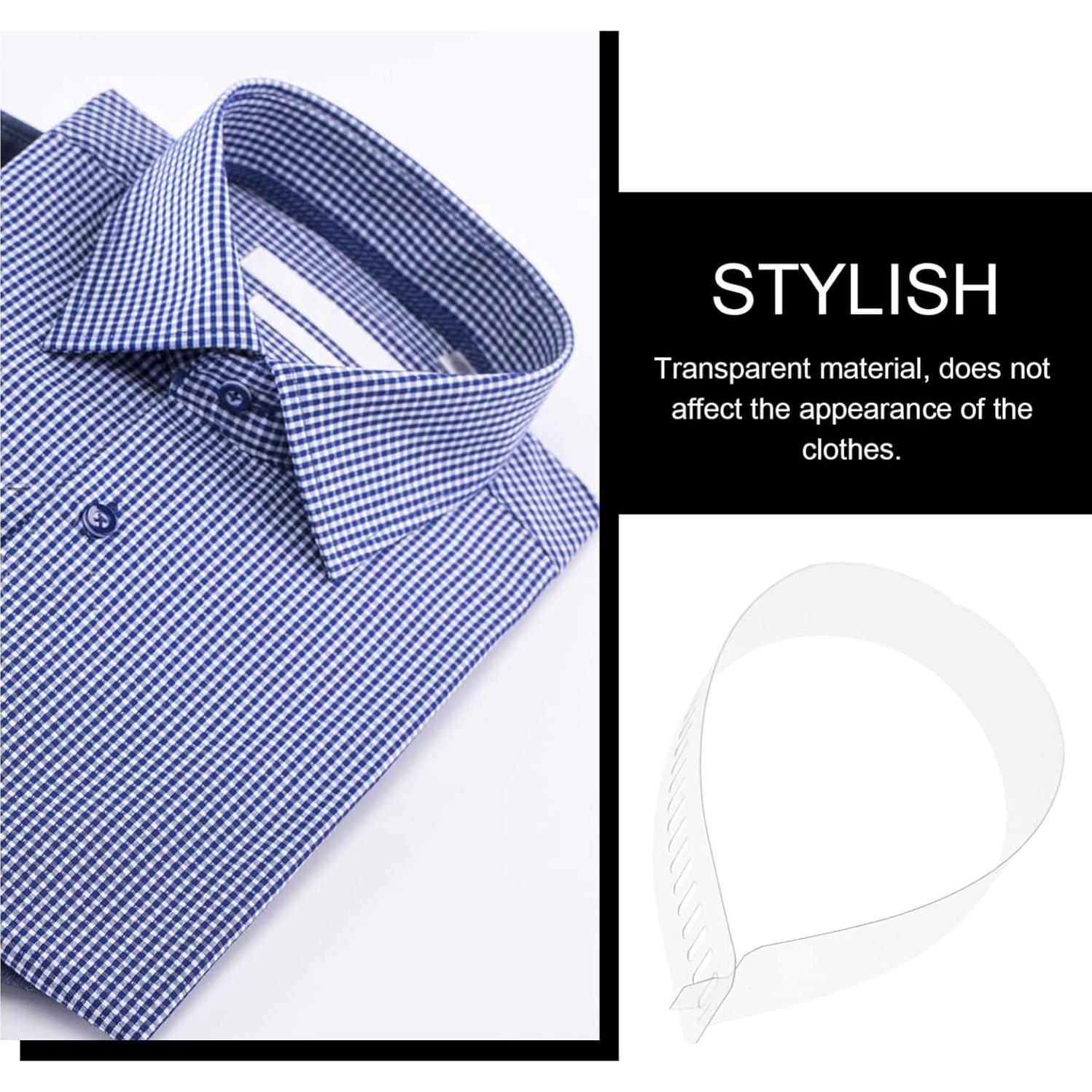 100 Aletas de Plástico Transparentes para Camisas de Hombre y Mujer