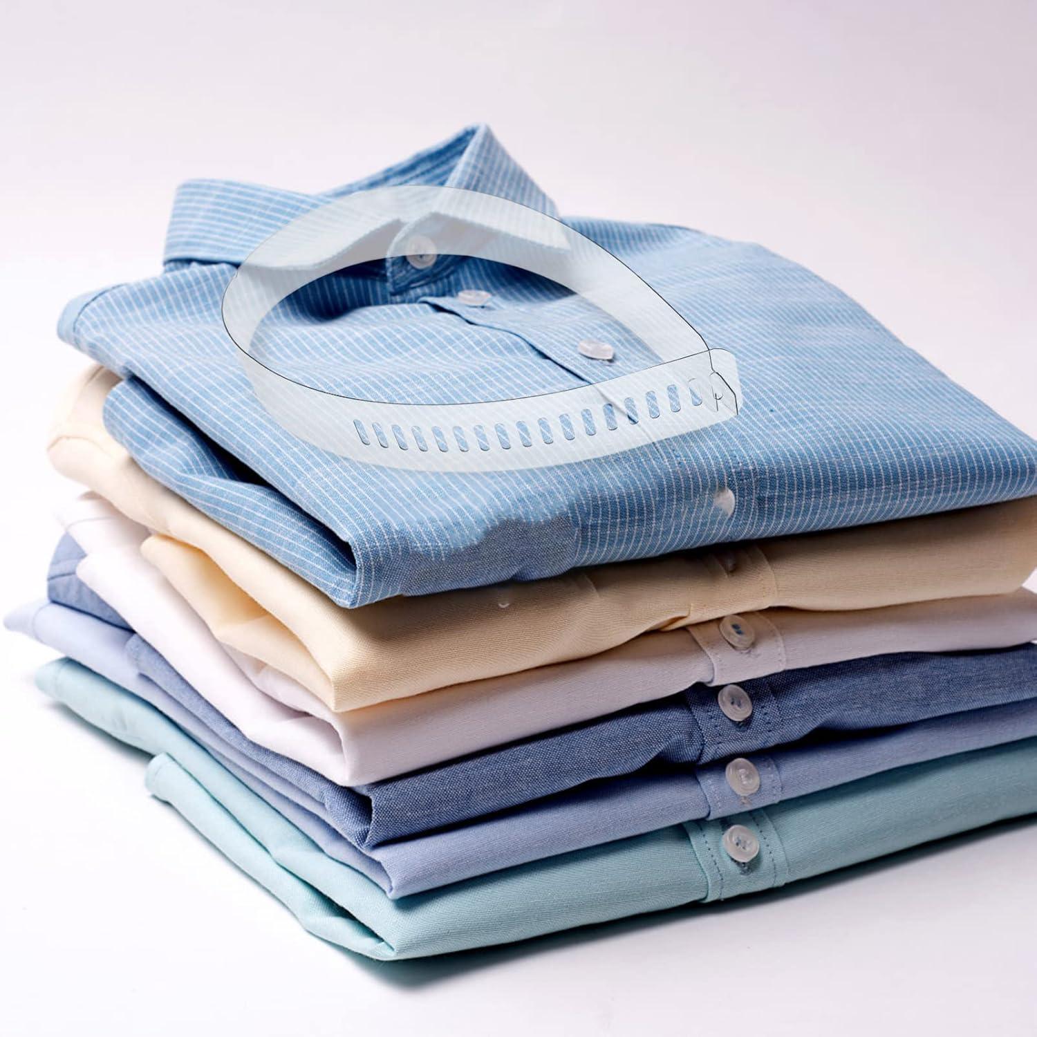 100 Aletas de Plástico Transparentes para Camisas de Hombre y Mujer