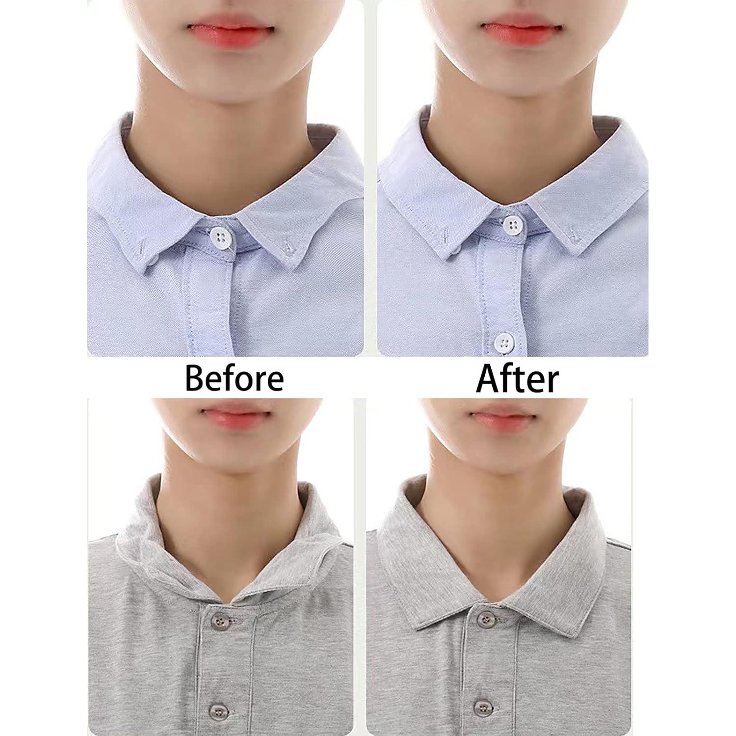 120 Piezas Collar Stays No Curl PVC para Camisas Polo