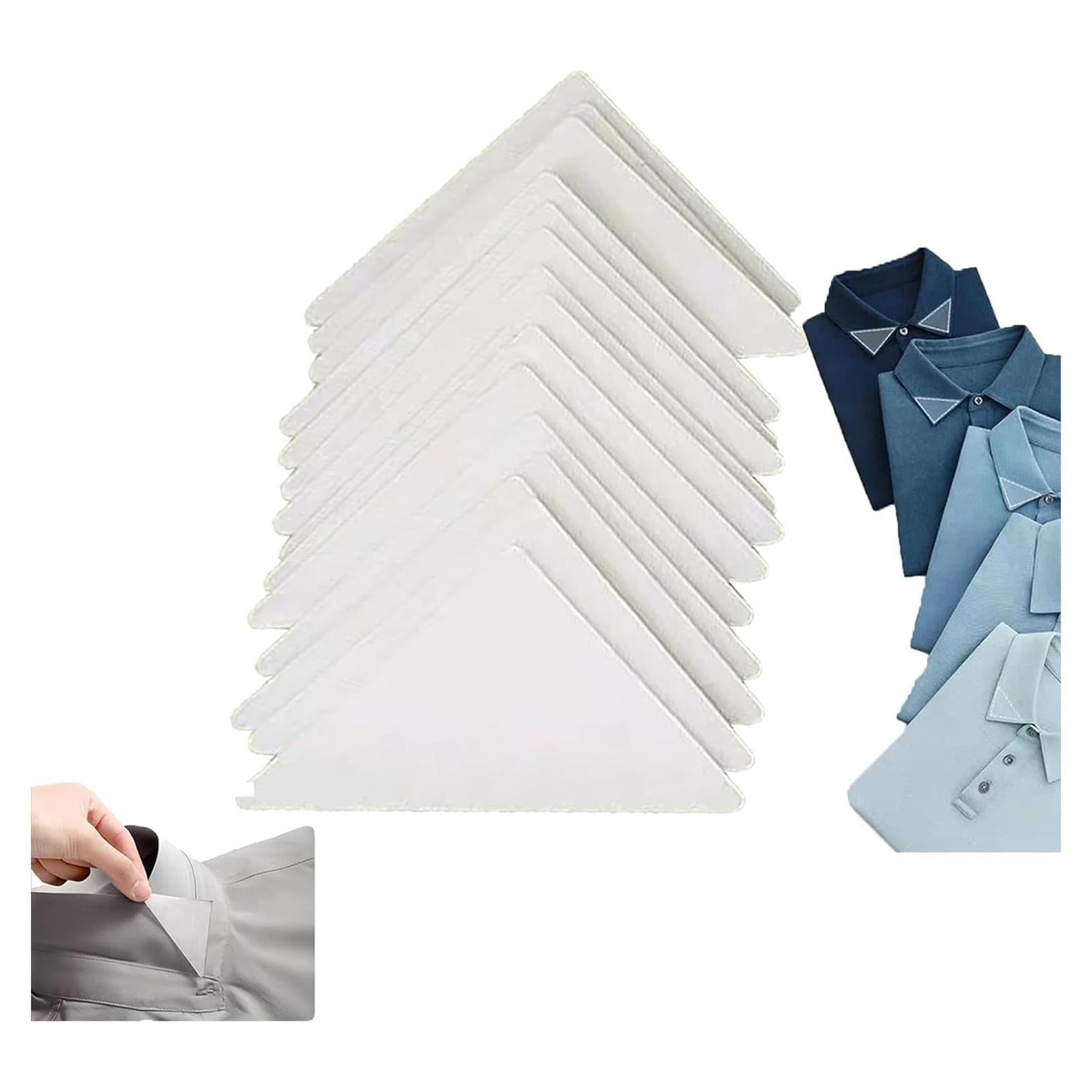 50 Piezas Collar Stays Triangulares Blancos WinldMonmo PVC