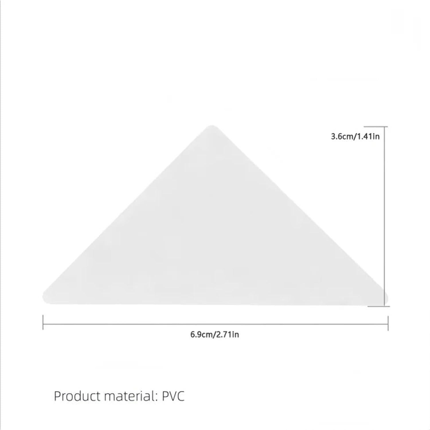 50 Piezas Collar Stays Triangulares Blancos WinldMonmo PVC