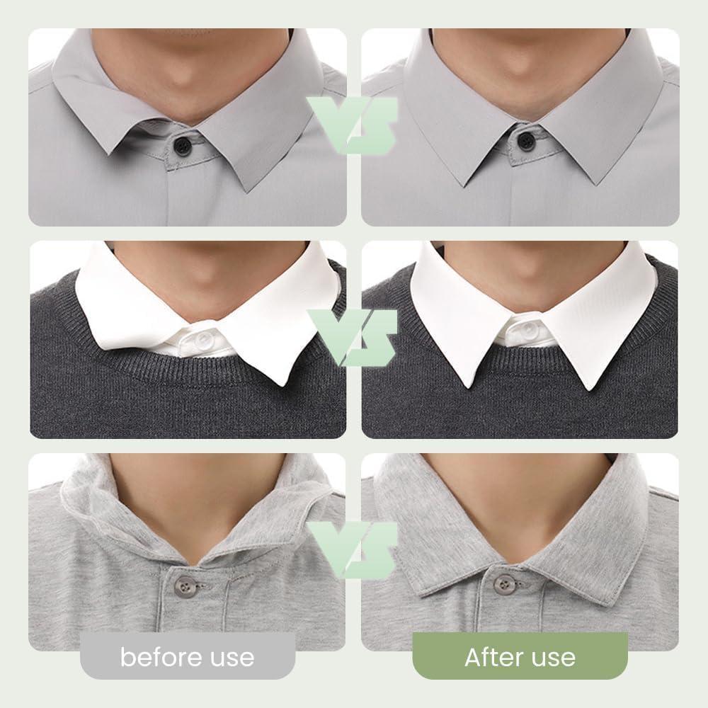 50 Piezas Collar Stays Triangulares Blancos WinldMonmo PVC