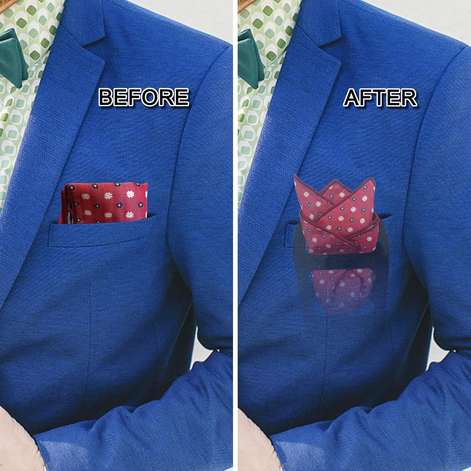 Soporte para Pañuelos de Bolsillo Luckyvestir - Paquete de 8